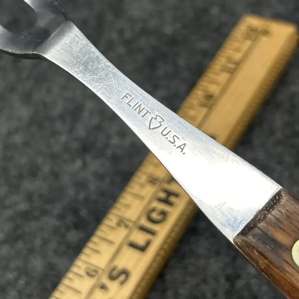Vtg Ekco Flint USA Carving Fork 12
